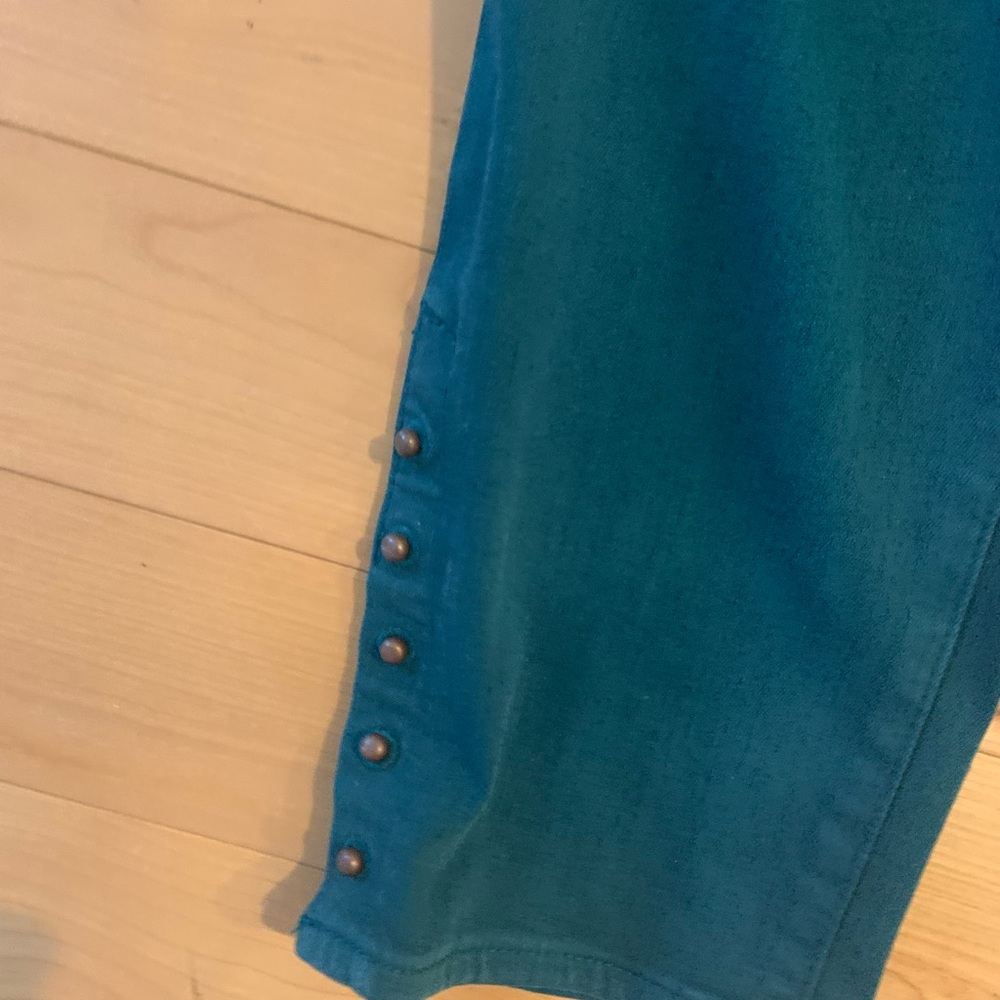 Chico's Deep Teal Straight Leg Pants - Picture 6 of 6